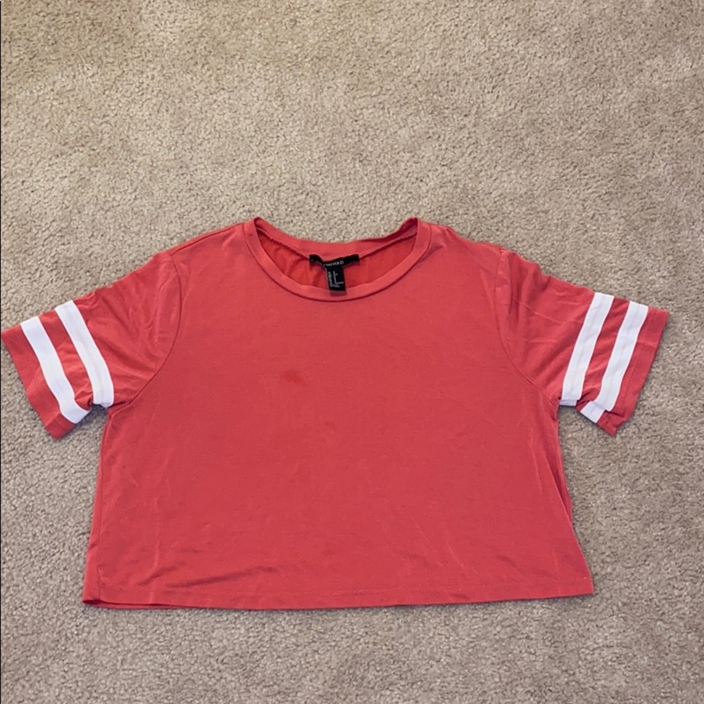 Coral crop top